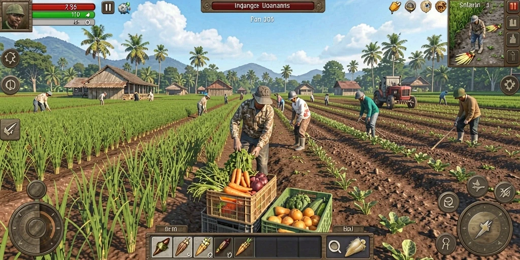 v98 - Tampilan menu dengan pilihan karakter yang beragam.